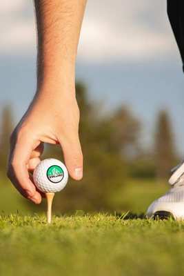 Covered Bridge branded golf ball