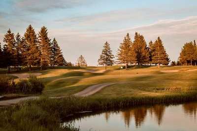 Aerial view of the course
