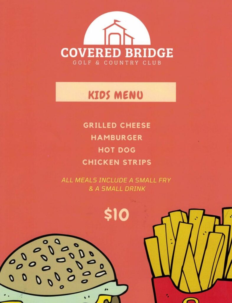 2021 Covered Bridge Restaurant Menu – Covered Bridge